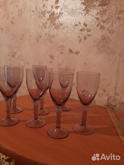 Стеклянные фужеры 8 шт