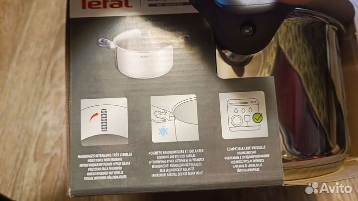 Кастрюля tefal 5л. для индукции новая