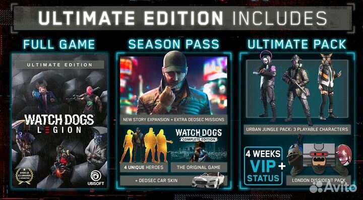 Watch Dogs:Legion Ultimate Edition для PS4/PS5