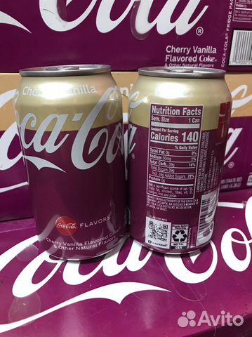 Напиток Coca-Cola Черри-Ваниль (США) ж/б 0,355л*12