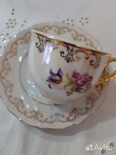 Чайная пара Чехия и блюдца