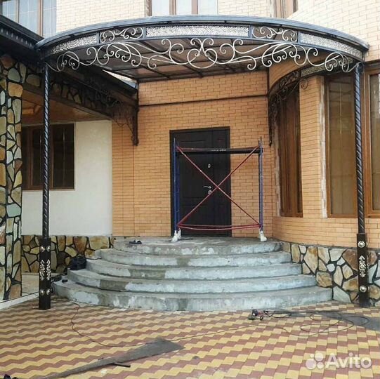 Навесы кованые для дома, дачи и авто