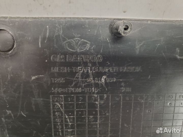 Решетка бампера заднего Chevrolet Aveo T250 255 HB