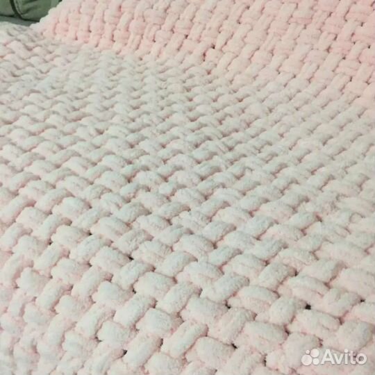 Плед детский вязаный ручная работа