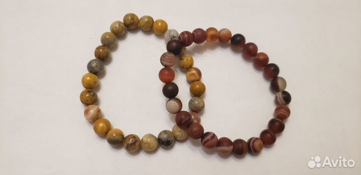 Браслет из натурального агата