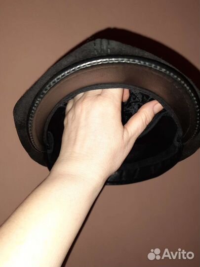 Мужская натур.замша кепка