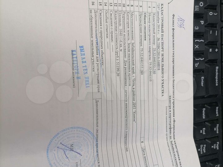 Участок 10 сот. (СНТ, ДНП)