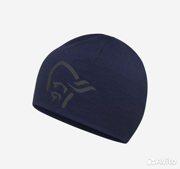 Шапка Norrona pureUll180 Beanie - Caviar