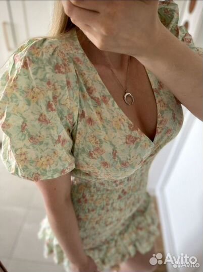 Платье хлопок gina tricot L