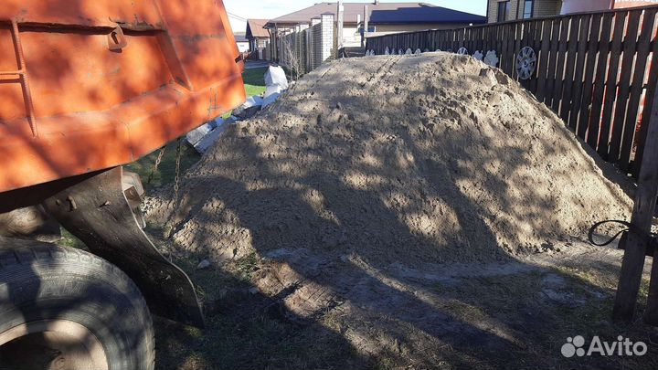 Песок карьерный с доставкой