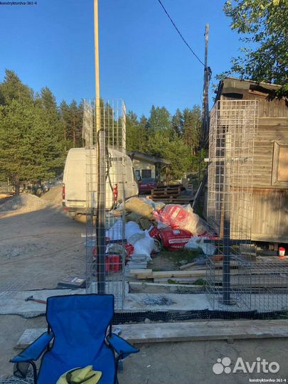 Сварные габионы колонна 100*50мм склад