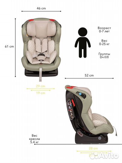 Happy Baby Passenger 0-25 кг, новое в упаковке