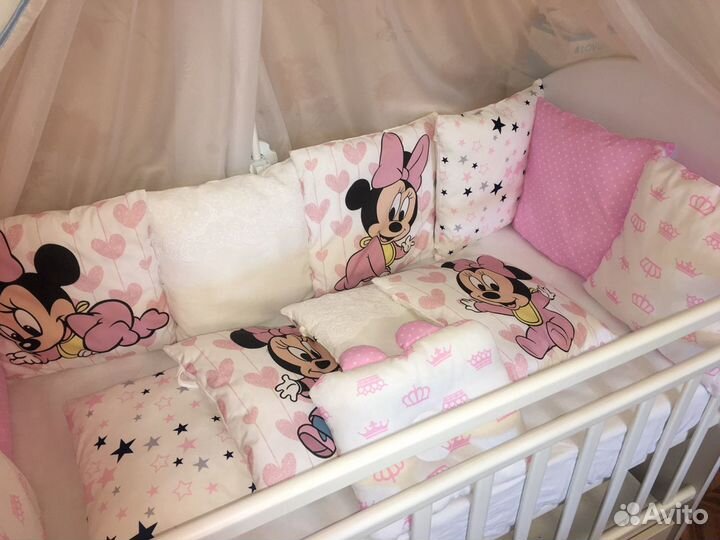 Комплект бортиков для новорожденного