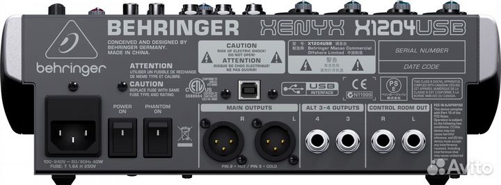 Микшерный пульт Behringer X1204USB
