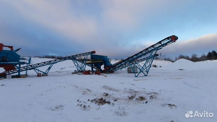 Комплекс, грохот, питатель, дробилка