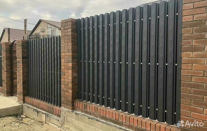 Забор металлический под ключ под ключ