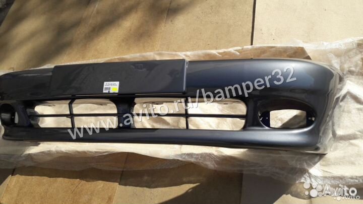 Lanos бампер в цвет Серый 7155 Moonlan