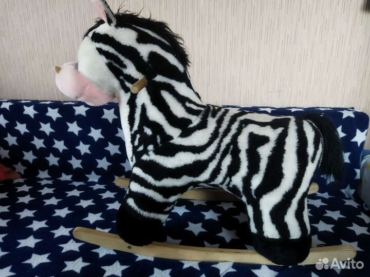Детская качалка зебра