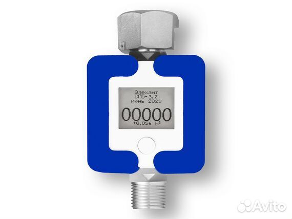 Газовый счетчик сгб-3.2 с ТК Синий