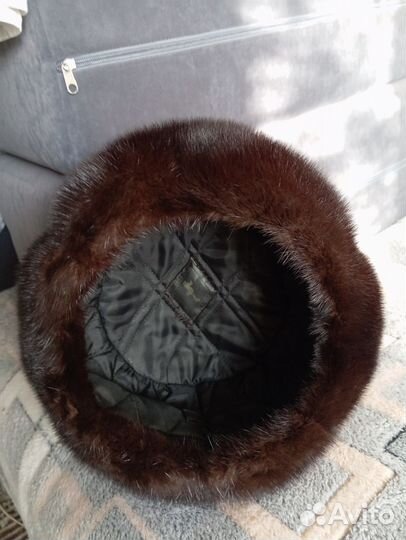Норковая шапка мужская размер 56-58