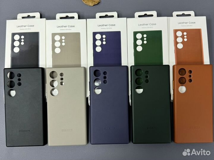 Чехол Samsung S24, 23 Ultra кожа