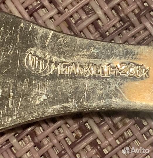 Вилки десертные и ложки мельхиор