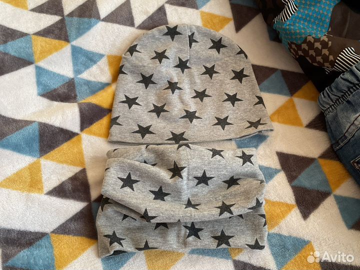 Шапка весна 44-46, хлопок новая