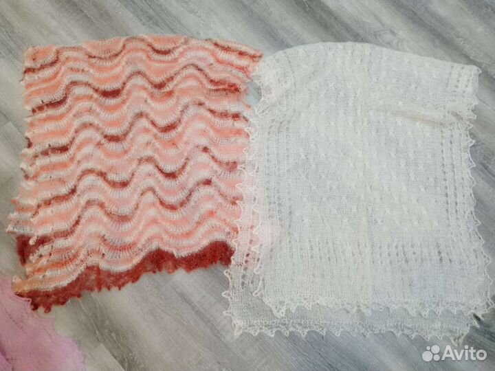 Оренбургский пуховый платок паутинка