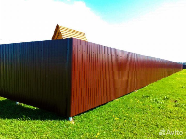 Забор из профнастила