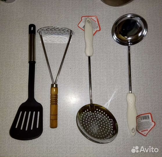 Кухонная утварь половник толкушка форма для яиц