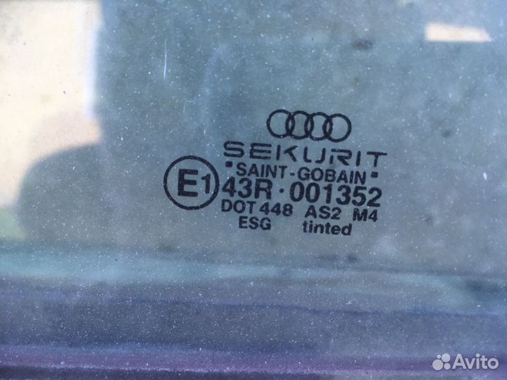 Audi A4 B6 B7 ауди а4 б6 б7 стекло боковое оригина
