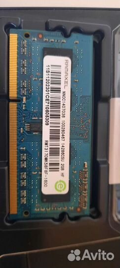 Оперативная память ddr3 2Gb для ноутбука