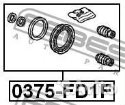 Ремкомплект суппорта тормозного переднего