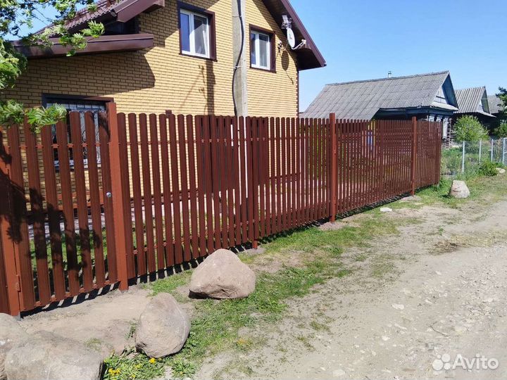 Заборы из профнастила под ключ