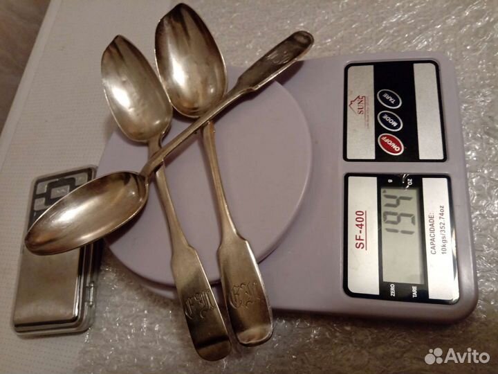 Серебряные ложки (царское серебро 84 проба)