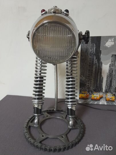Авторская лампа. Дизельпанк