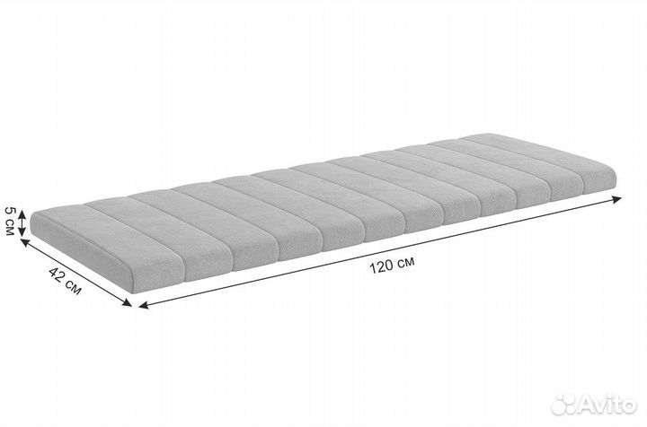 Зефир Подушка 120 см (нежно-розовый (велюр)