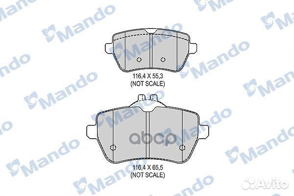 К-т дисков. тормоз. колодок MBF015685 Mando