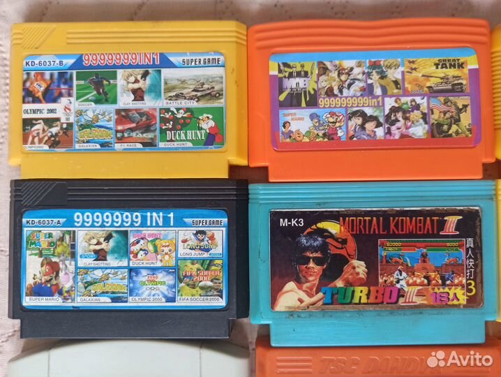 Картриджи для Dendy и Sega (8bit/16bit)