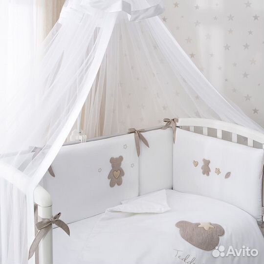 Комплект в кроватку Perina «Teddy love» 6 предмето