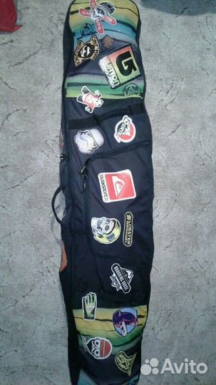 Наклейки и нашивки на сноуборд и чехол-Burton,Quik