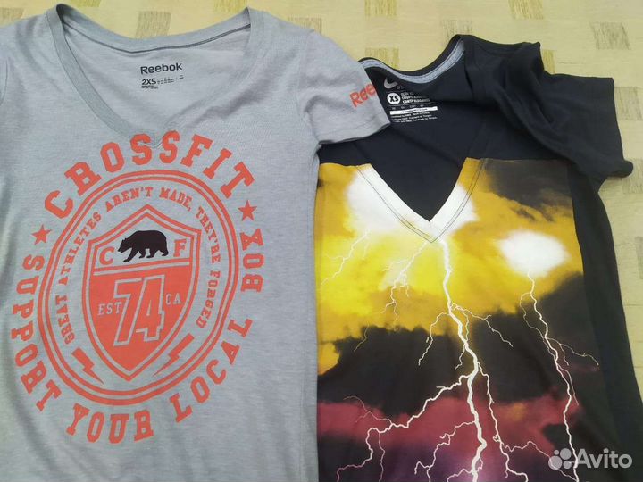 Футболка Reebok/Nike, оригинал, 2XS/ XS