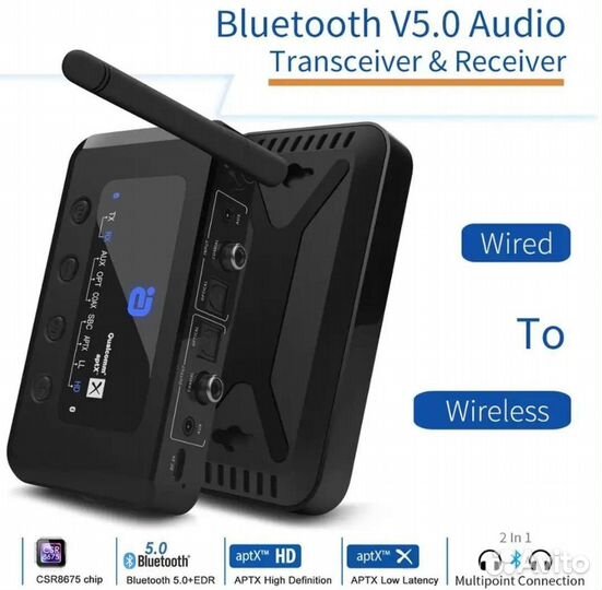 Ayino Bluetooth аудио aptX LL /HD 2-в-1