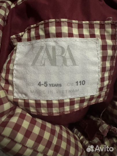 Куртка zara для девочки 110
