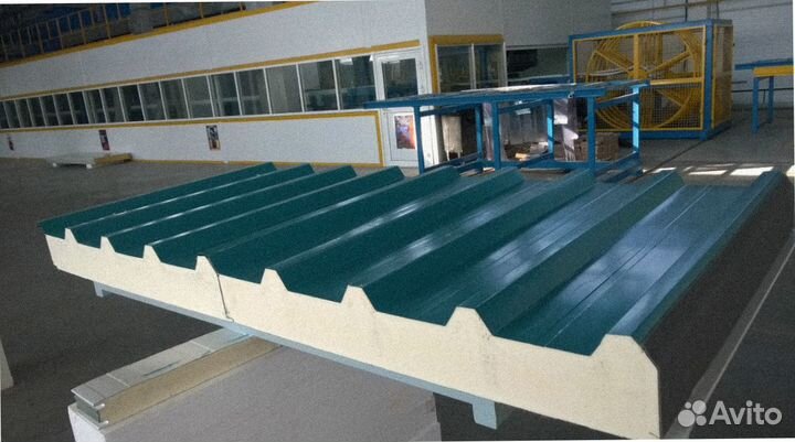 Сэндвич панели (кровельные) PIR от 200 м2