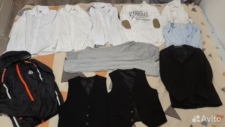 Большой пакет вещей мальчику р-р 140-146