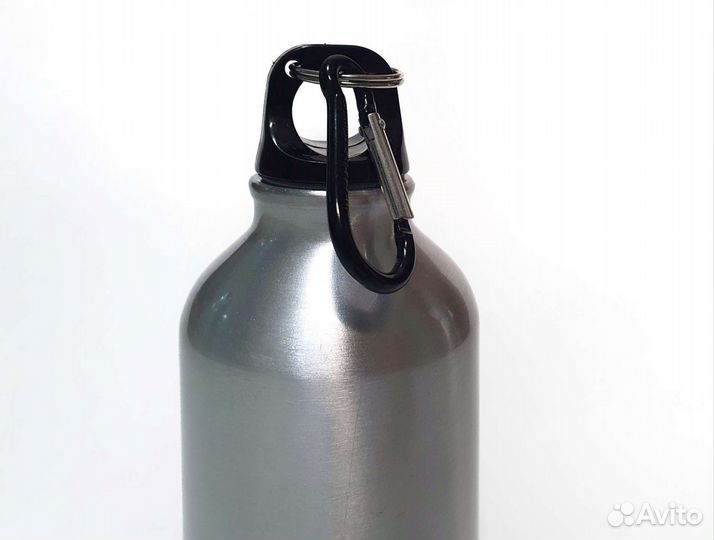 Алюминиевая бутылка с карабином