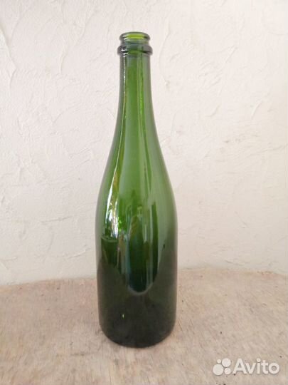 Бутылка винная зелено-оливковая (декор)