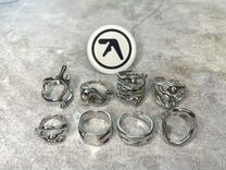 Серебрянные кольца бижутерия в стиле Y2K
