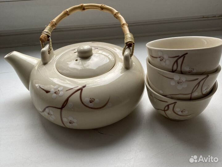 Чайник заварочный новый с пиалами